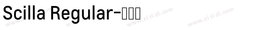 Scilla Regular字体转换